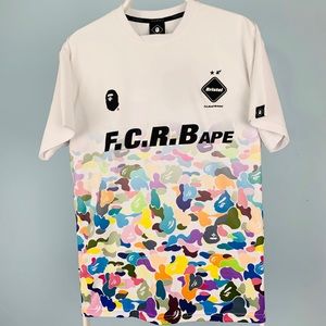 Bape F.C.R.B. Multicolor Rainbow Jersey Medium